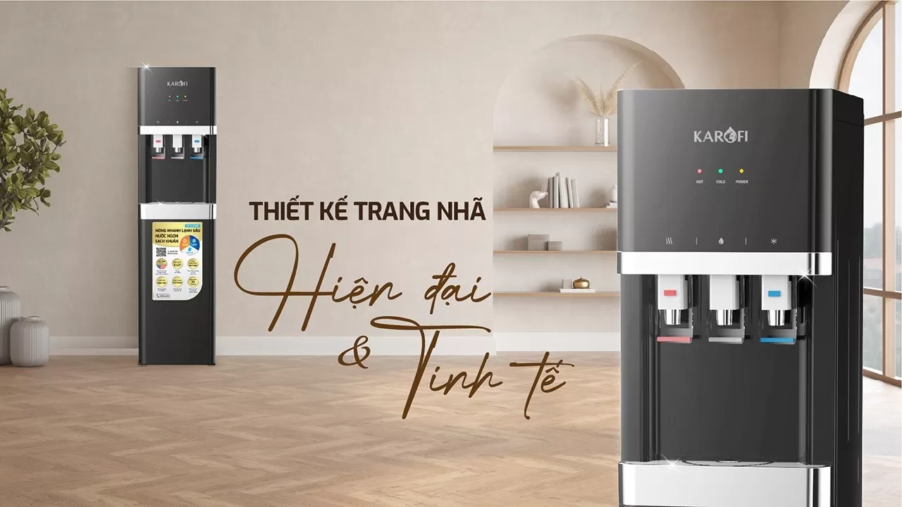 C&acirc;y nước n&oacute;ng lạnh Karofi tiện lợi cho gia đ&igrave;nh v&agrave; văn ph&ograve;ng