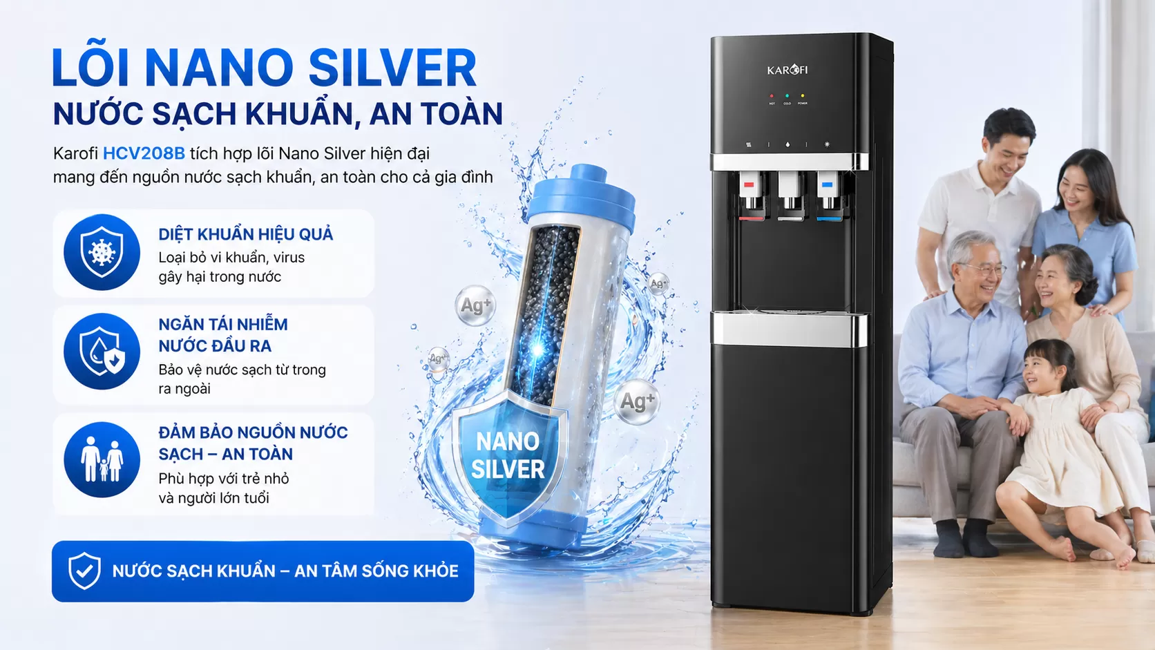 L&otilde;i Nano Silver - Nước Sạch An To&agrave;n