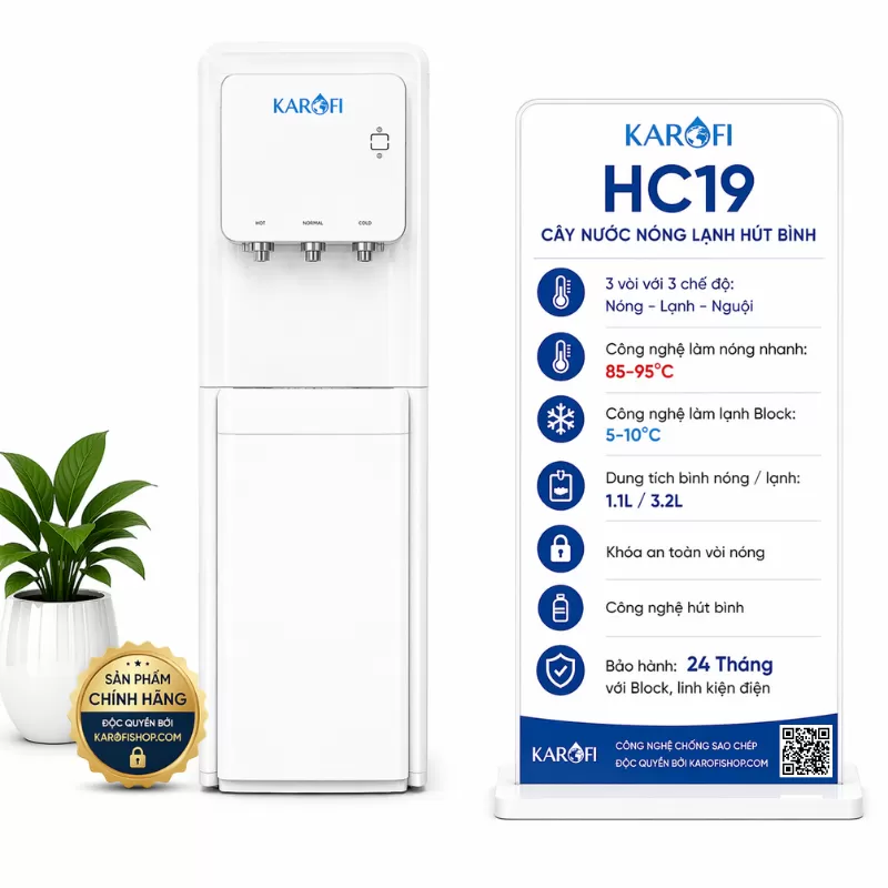 Cây nước nóng lạnh Karofi HC19