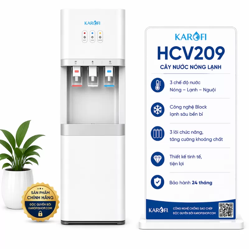 Cây nước nóng lạnh Karofi Hcv209