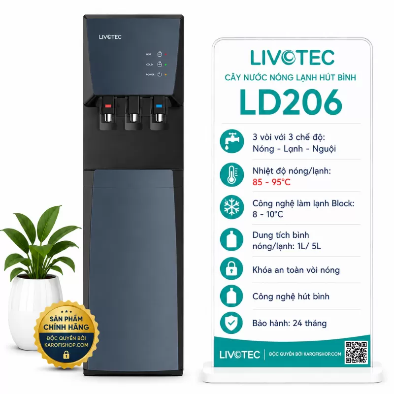 Cây nước nóng lạnh Livotec LD200