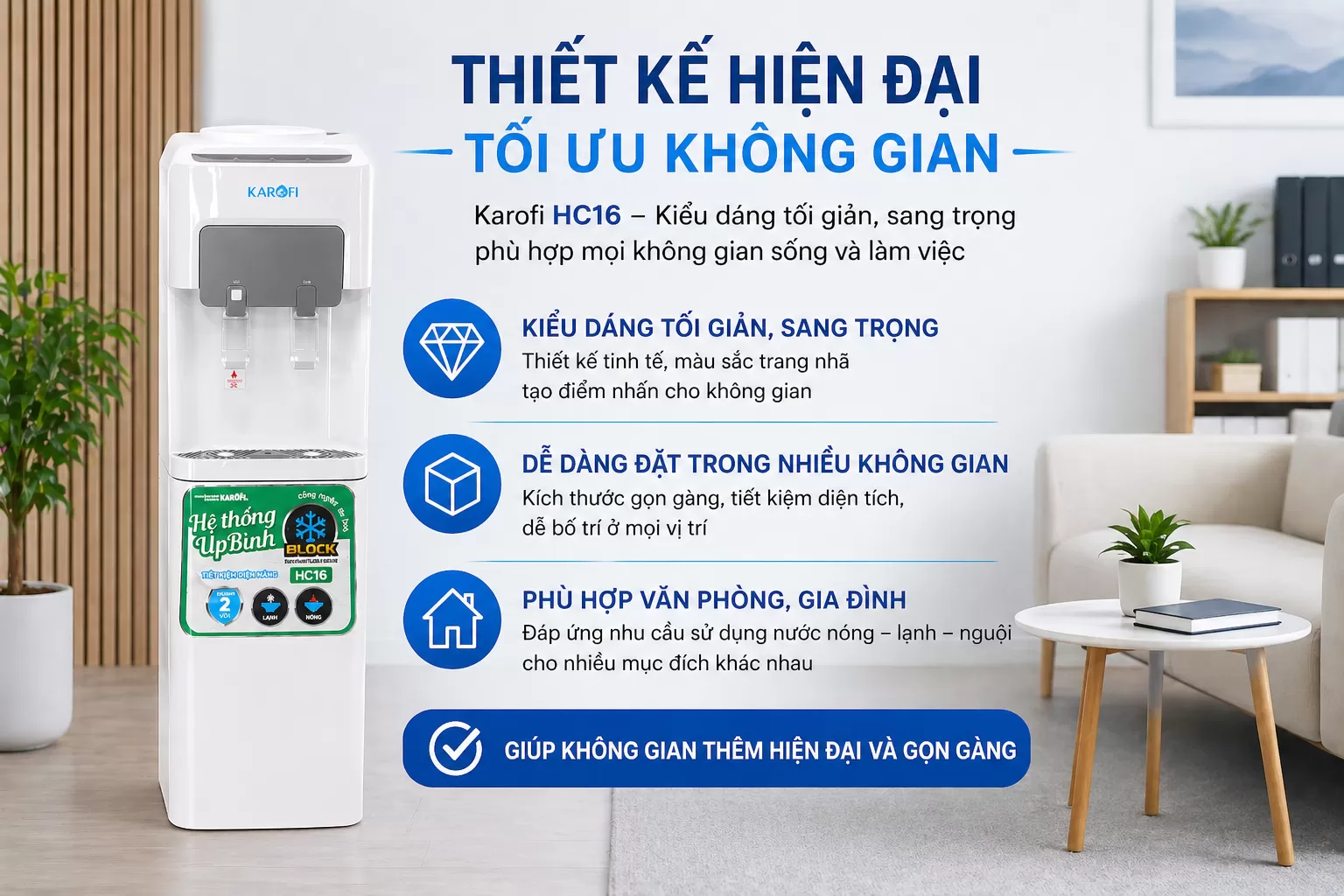 Thiết kế hiện đại &ndash; Tối ưu kh&ocirc;ng gian