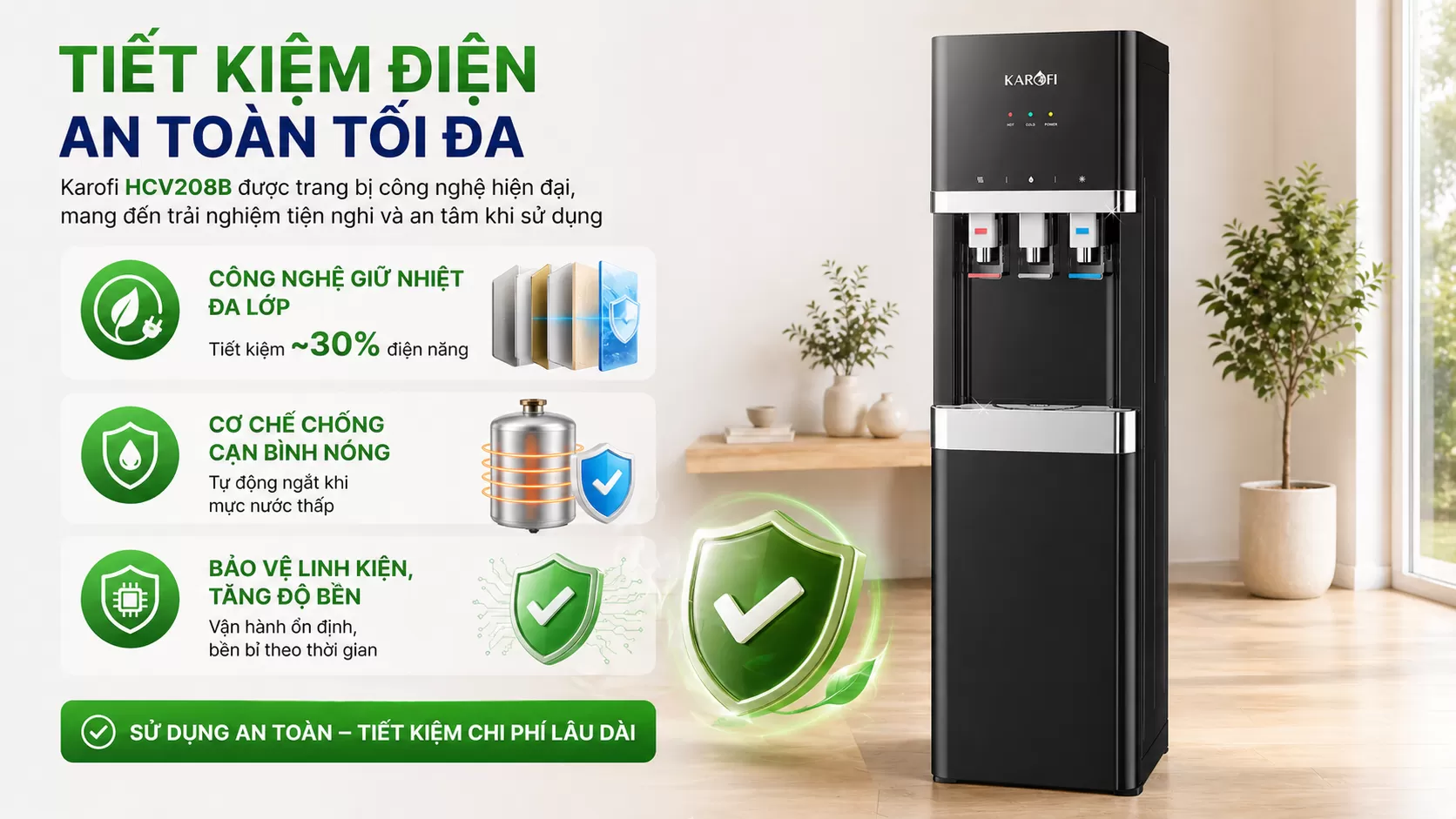 Tiết kiệm điện &ndash; An to&agrave;n tối đa