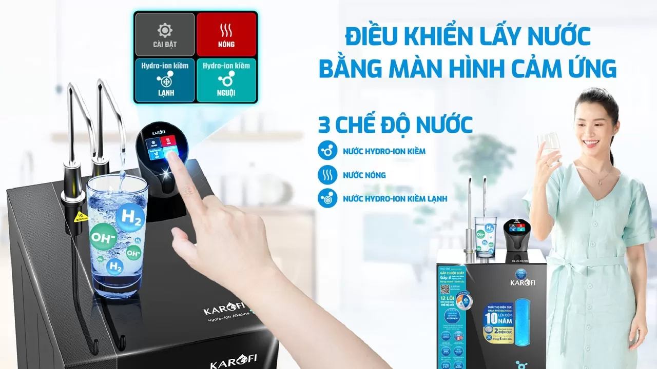 Karofi Kae s86 3 chế độ nước tiện lợi cho gia đ&igrave;nh