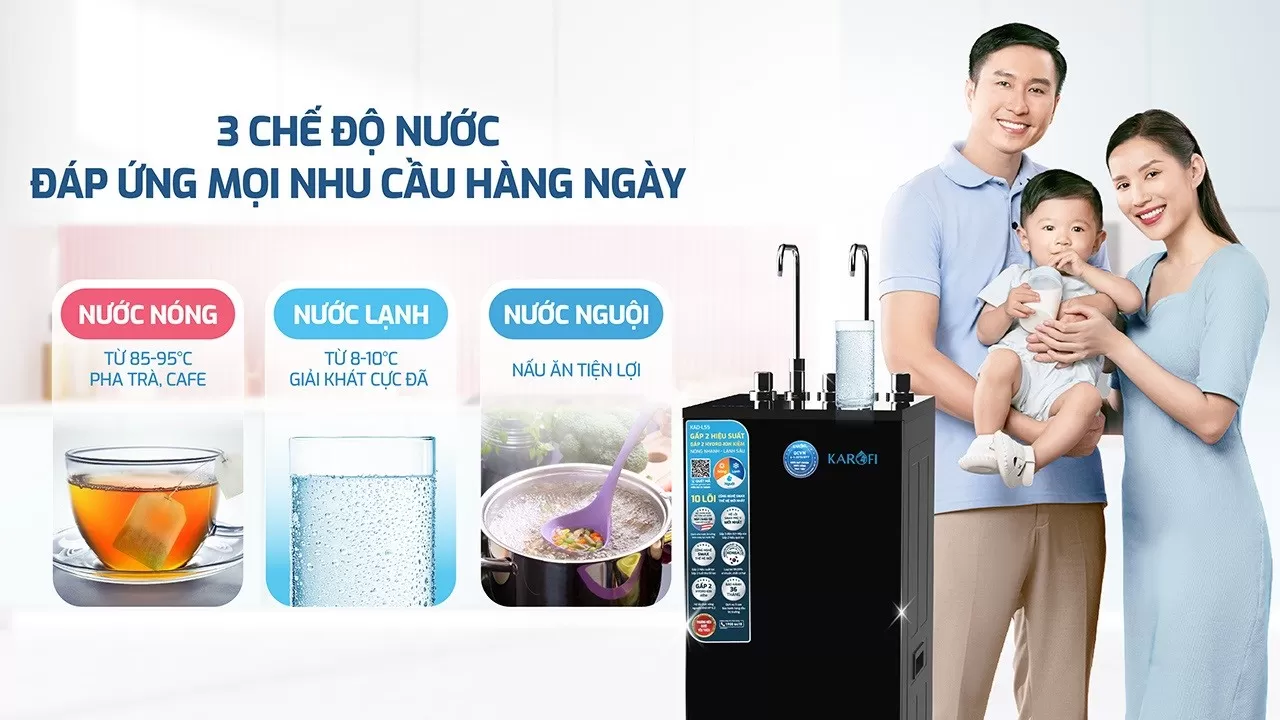 Karofi L55 3 chế độ tiện lợi