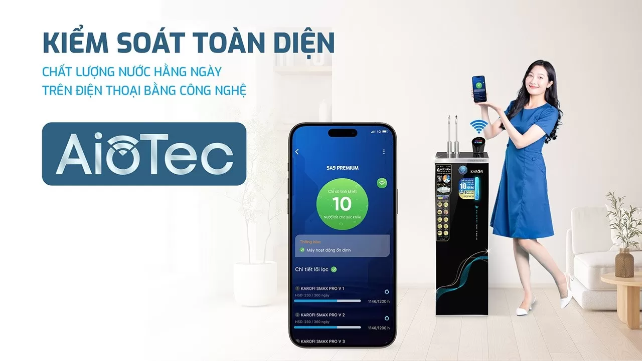 AIoTec &ndash; Theo d&otilde;i chất lượng nước qua điện thoại