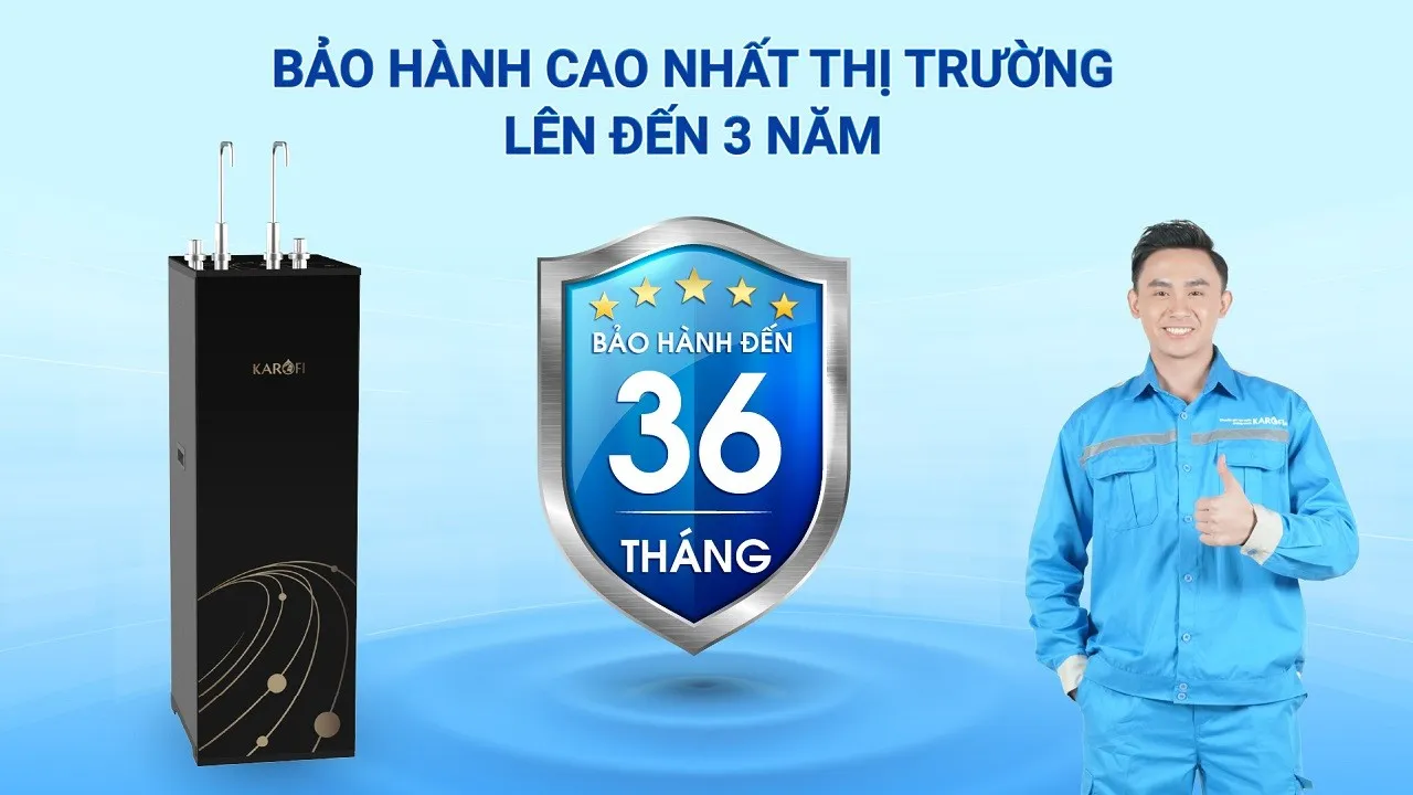 Karofi KAH-D15 được áp dụng Bảo hành lên đến 3 năm