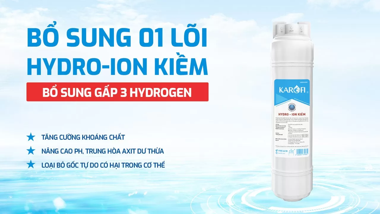 Bổ sung l&otilde;i Hydro-ion kiềm