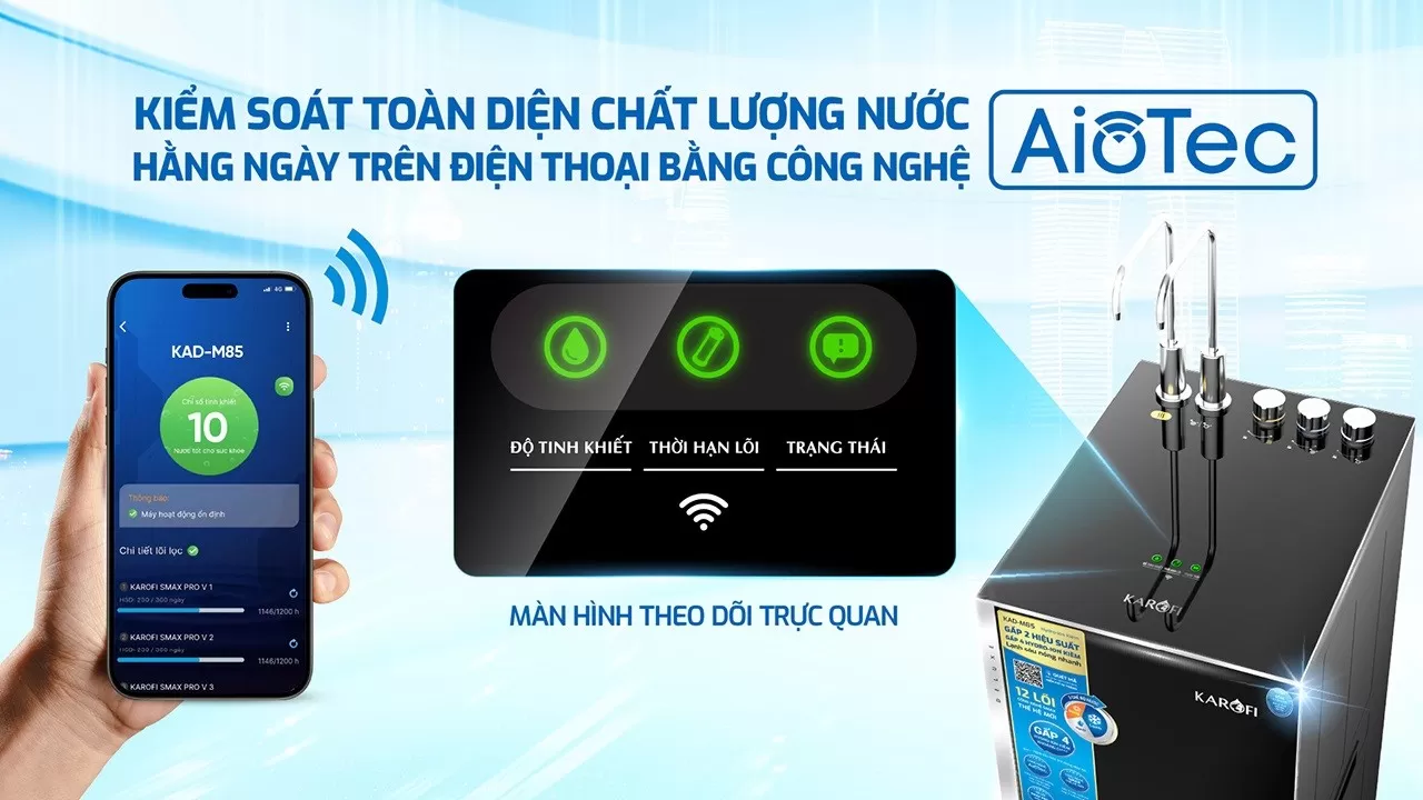 Công nghệ nổi bật trên máy lọc nước Karofi KAD-M85