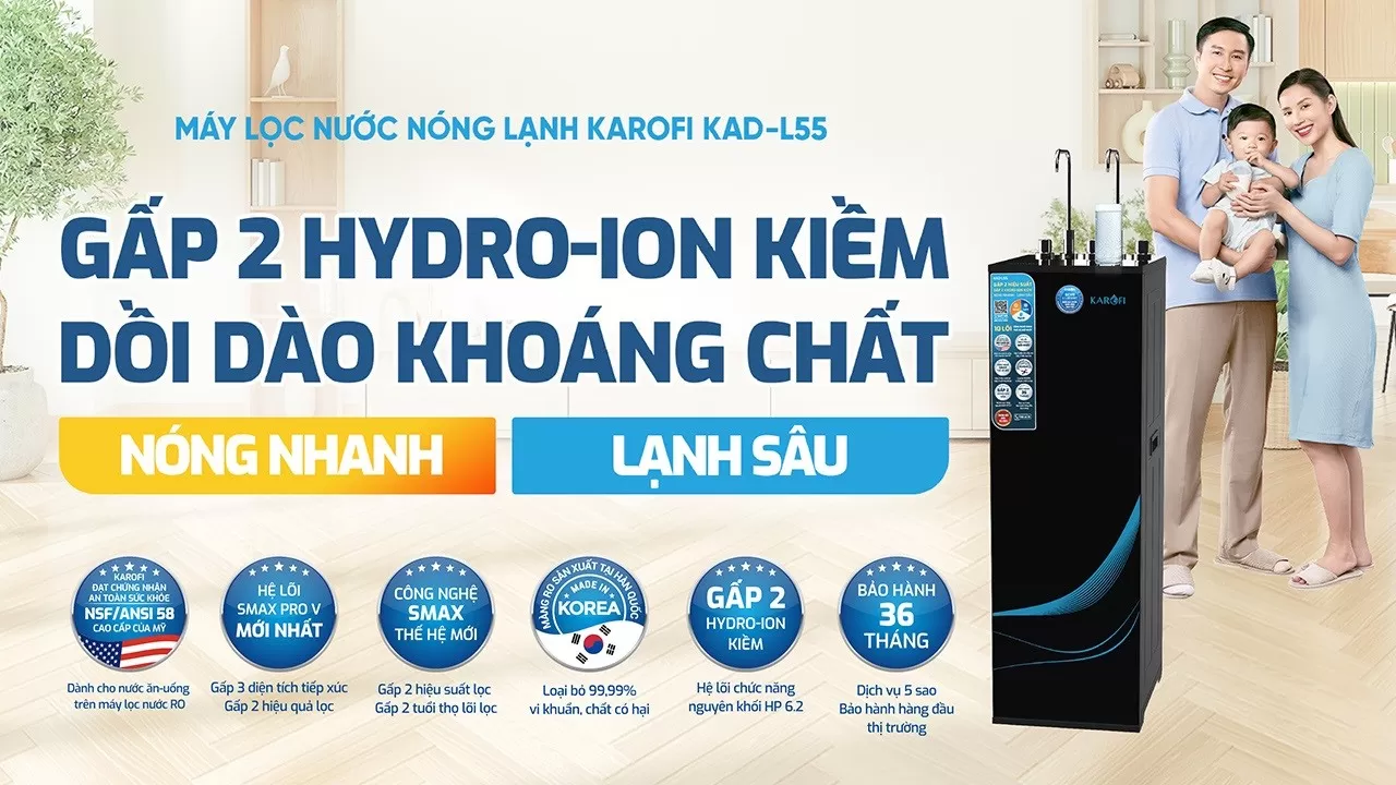 Giá máy lọc nước Karofi KAD-L55 hiện nay
