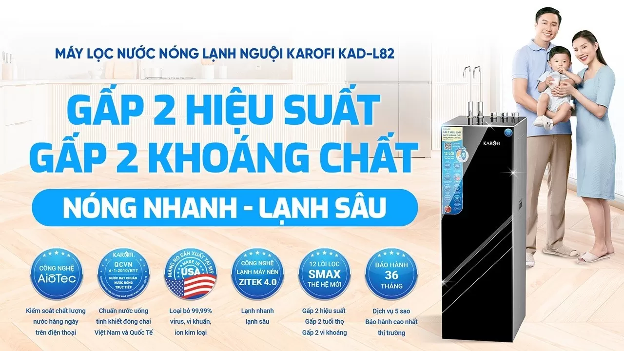 Giá máy lọc nước Karofi KAD-L82 hiện nay