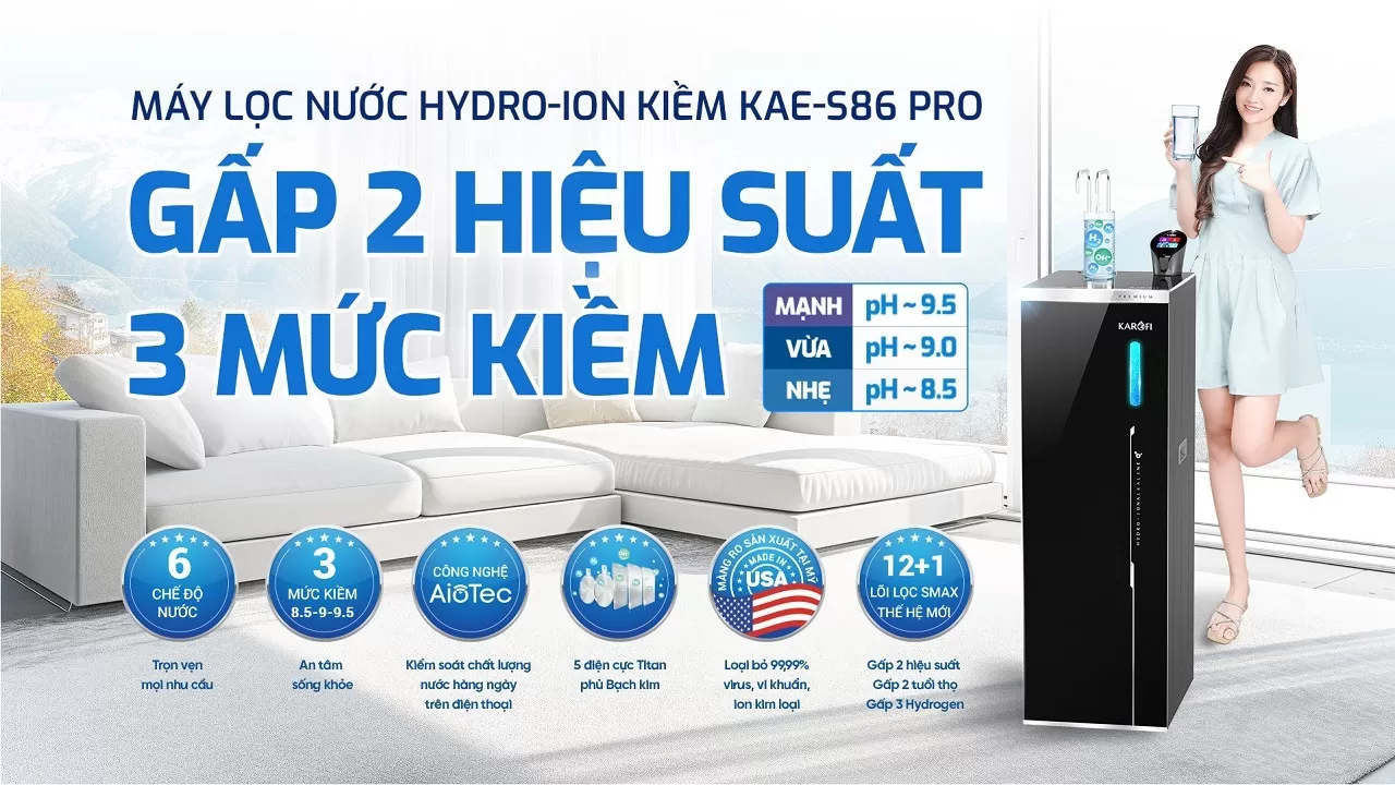 Gi&aacute; M&aacute;y lọc nước n&oacute;ng lạnh Karofi KAE-S86 Pro Bao Nhi&ecirc;u?