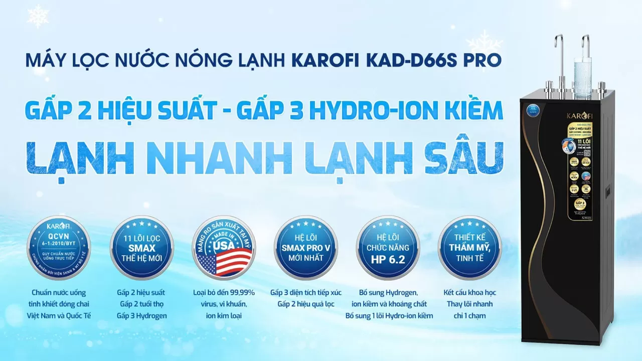M&aacute;y lọc nước Karofi D66S Pro c&oacute; g&igrave; nổi bật