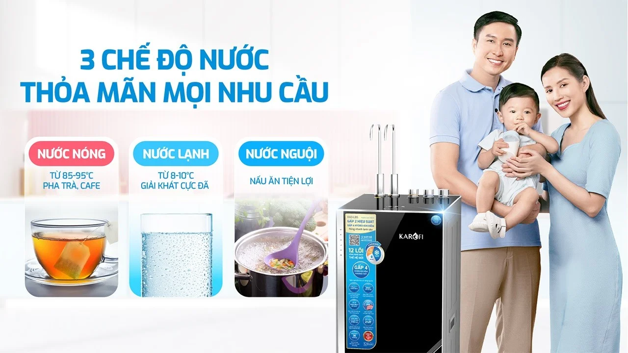 3 chế độ nước – Đáp ứng mọi nhu cầu