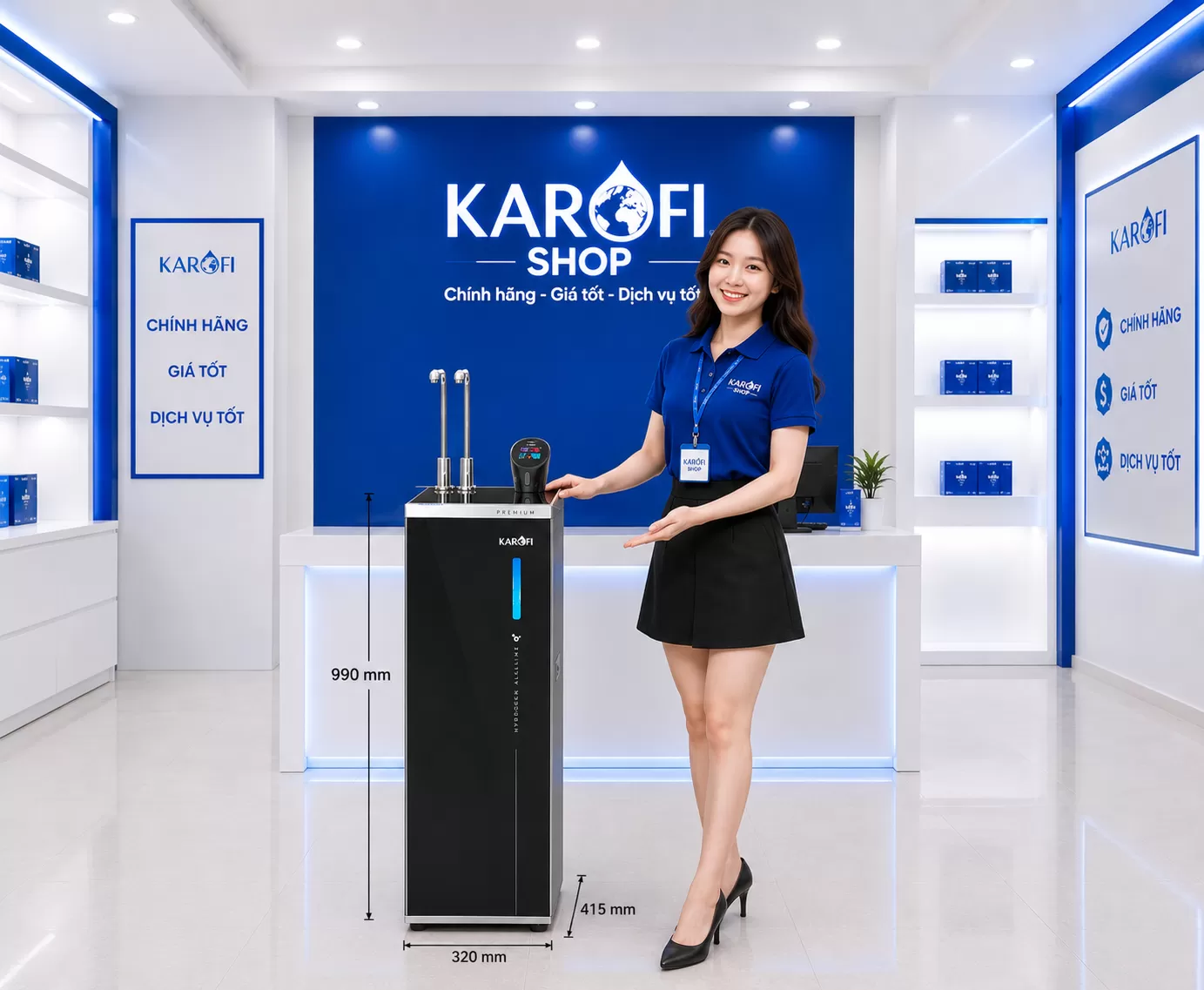 M&aacute;y lọc nước n&oacute;ng lạnh Karofi KAE-S88 Promax