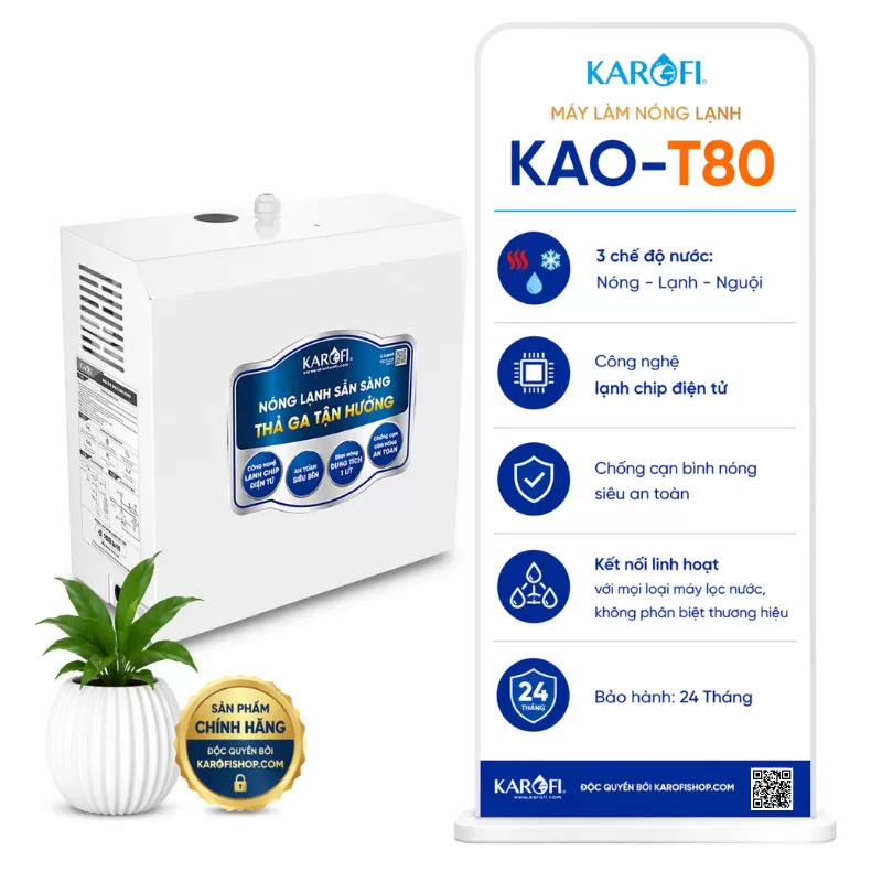 Máy Làm Nóng Lạnh Karofi KAO-T90