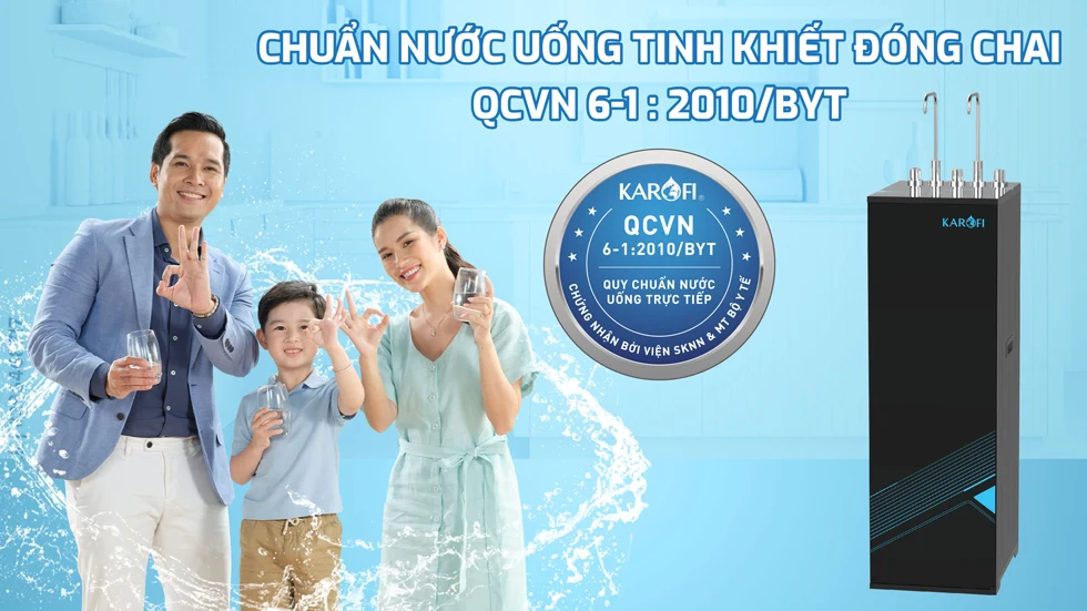 Nước sau lọc đạt chuẩn Bộ Y Tế