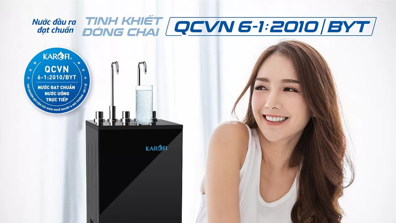 Nước sau lọc đạt chuẩn QCVN