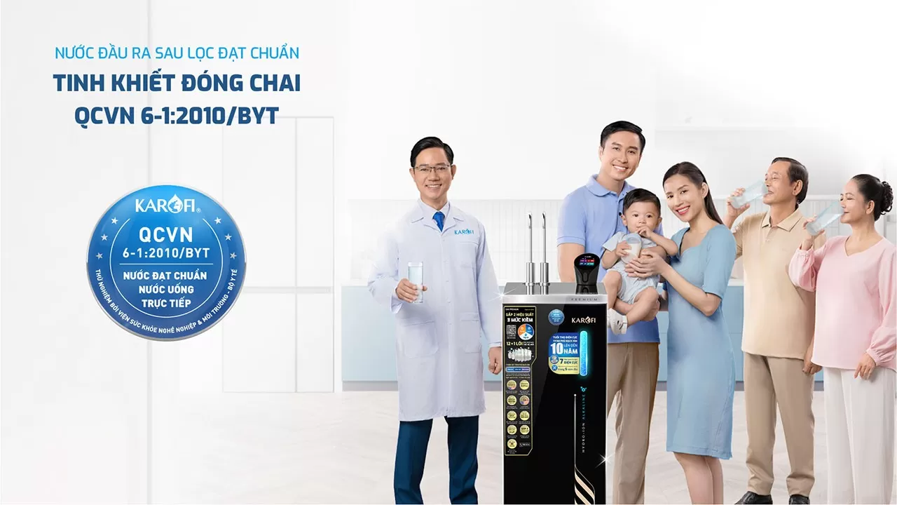 Karofi SA8 Premium Nước sau lọc đạt QCVN