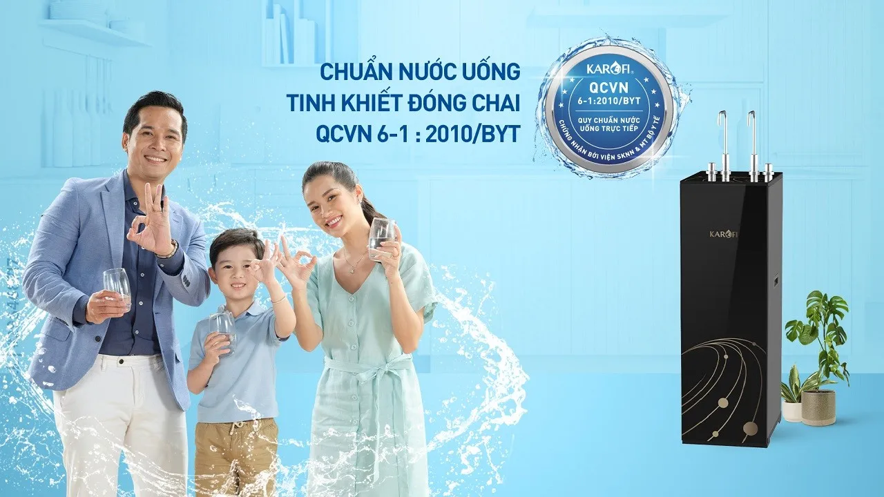 Karofi KAH-D15 Nước sau lọc đạt QCVN nước uống tại vòi
