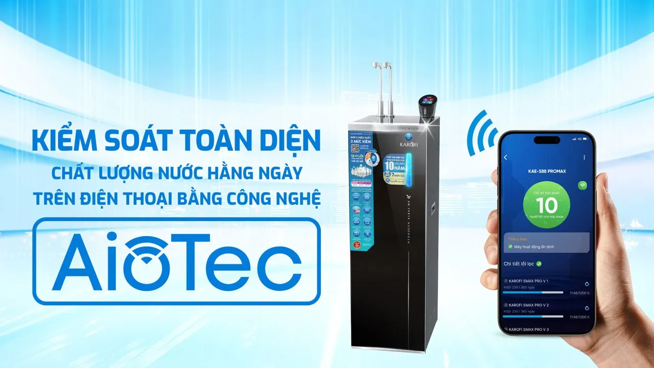 S88 Promax AIoTec &ndash; Theo d&otilde;i m&aacute;y lọc nước bằng điện thoại