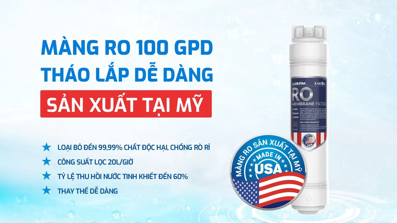 s88 promax d&ugrave;ng m&agrave;ng RO Purifim sản xuất tại Mỹ