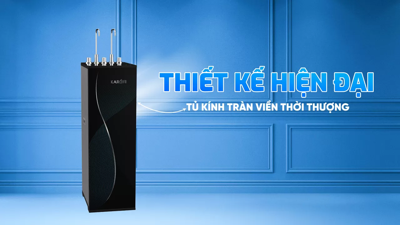 Karofi KAD-D69 sở hữu Tủ k&iacute;nh tr&agrave;n viền Thiết kế hiện đại Kiểu d&aacute;ng ph&ugrave; hợp nhiều kh&ocirc;ng gian nội thất