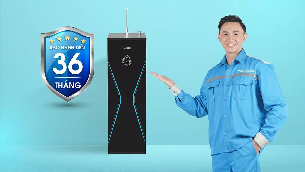 M&aacute;y lọc nước karofi D36s bảo h&agrave;nh 36 th&aacute;ng tại nh&agrave;