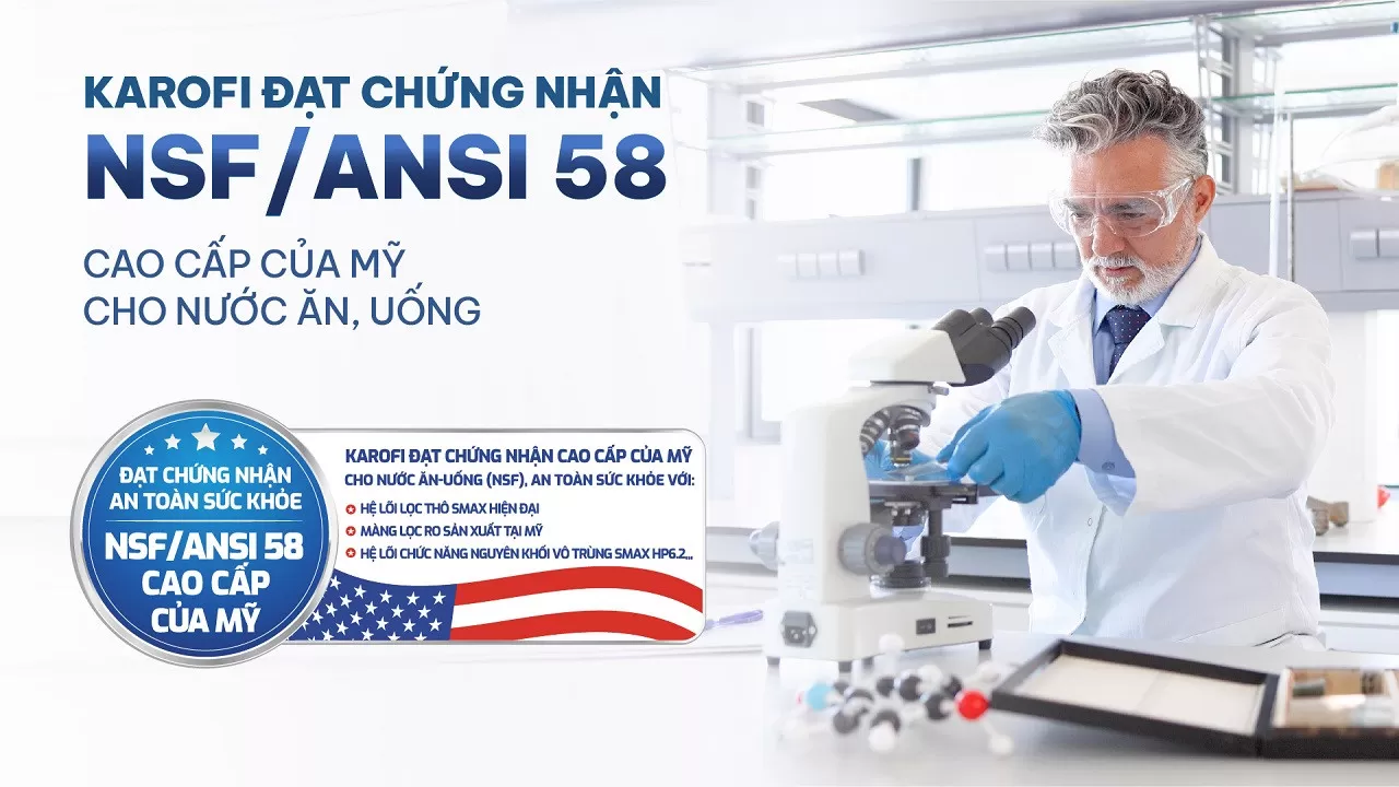 Chứng nhận NSF ANSI 58