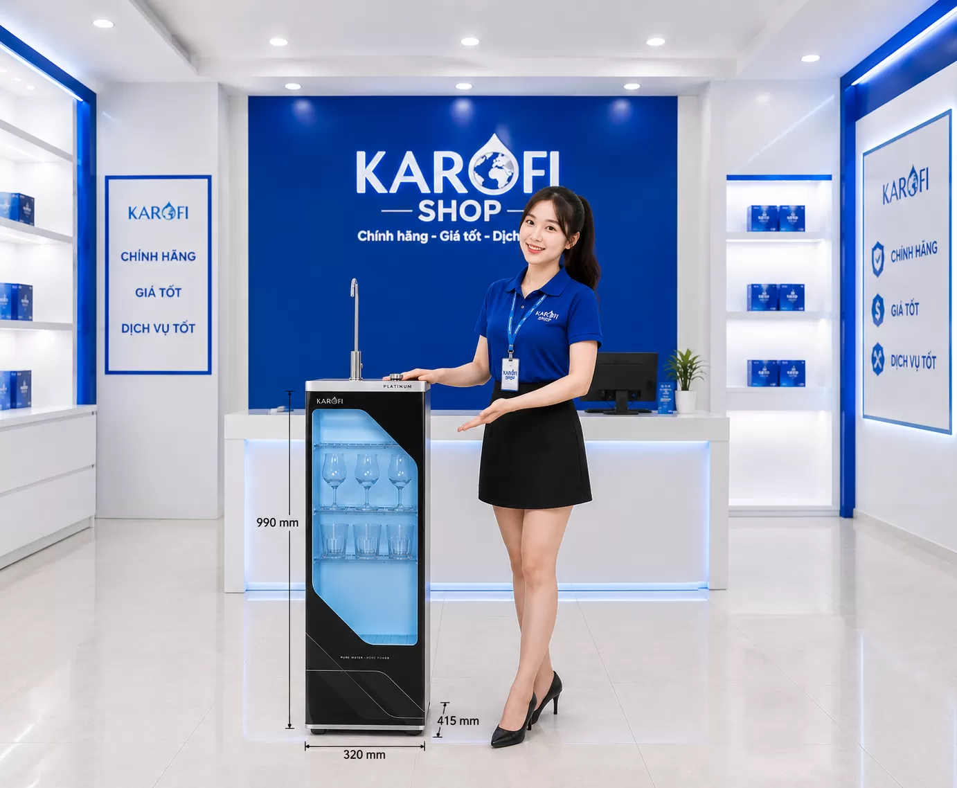 Gi&aacute; m&aacute;y lọc nước Karofi Platinum S22