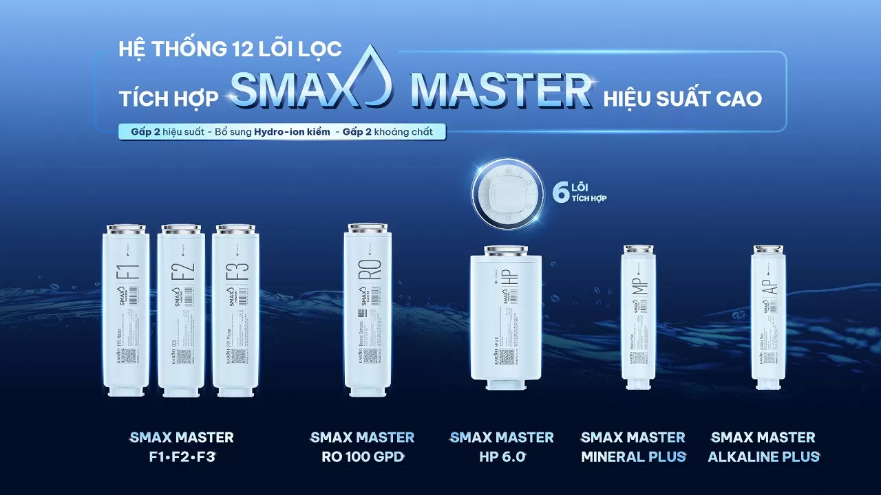 Hệ thống 12 l&otilde;i lọc Smax Master