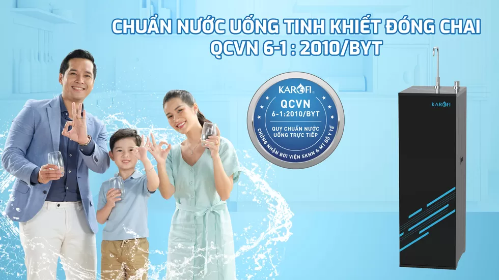 Karofi D20 nước sau lọc đạt chuẩn nước uống tại v&ograve;i