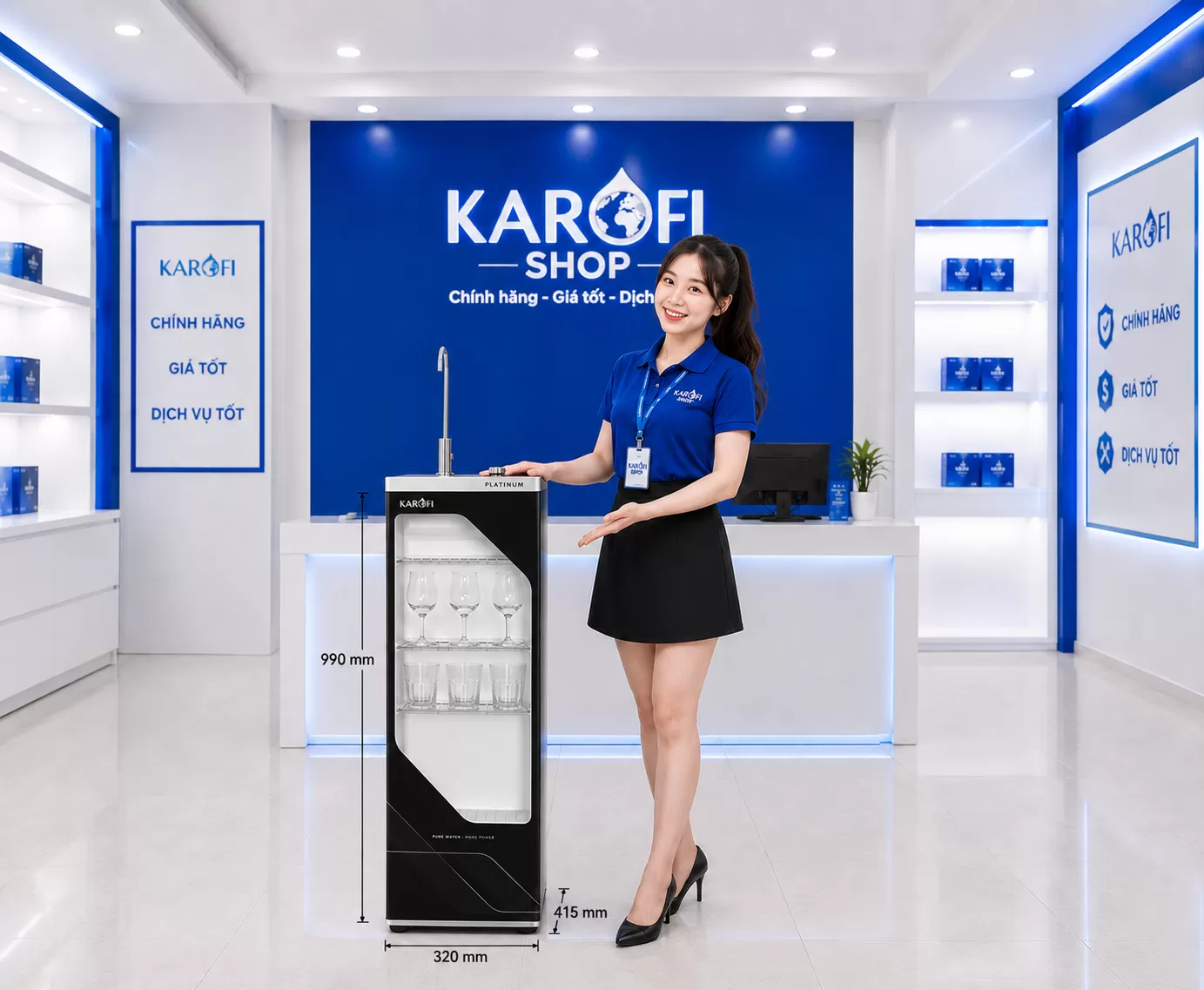 M&aacute;y lọc nước Karofi Platinum S22
