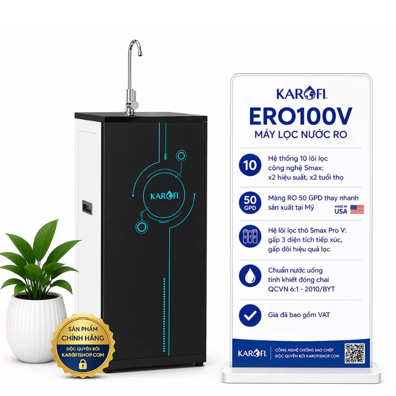 Máy lọc nước Karofi ERO100V