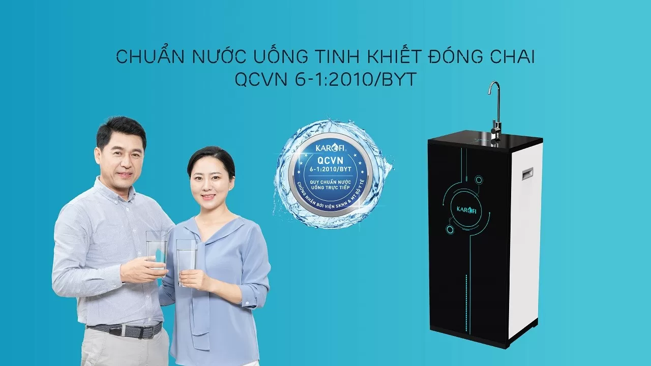 Karofi Ero100V Nước sau lọc đạt chuẩn an to&agrave;n