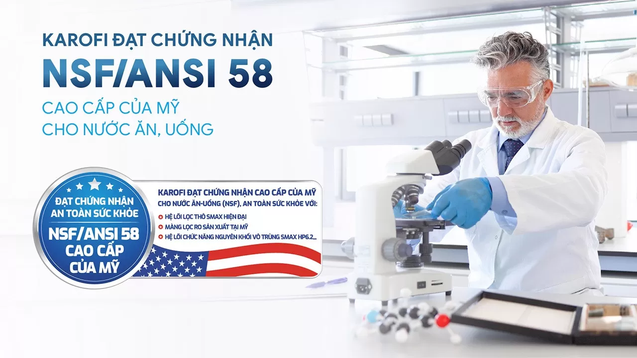 Chứng Nhận NSF/ANSI 58 Từ Hoa Kỳ