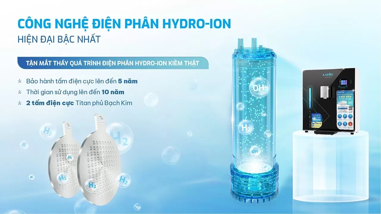 C&ocirc;ng nghệ điện ph&acirc;n Hydro-ion &ndash; Quan s&aacute;t trực tiếp qu&aacute; tr&igrave;nh điện ph&acirc;n