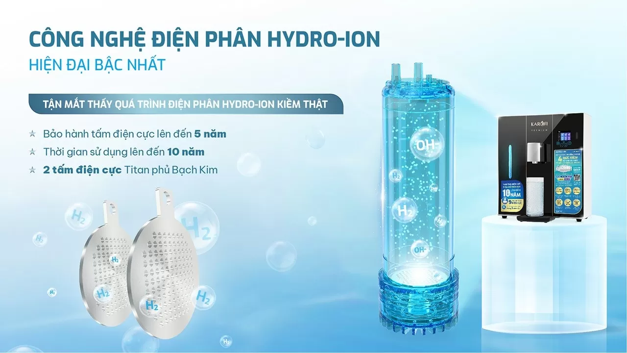 C&ocirc;ng nghệ điện ph&acirc;n Hydro-ion &ndash; Quan s&aacute;t trực tiếp qu&aacute; tr&igrave;nh điện ph&acirc;n