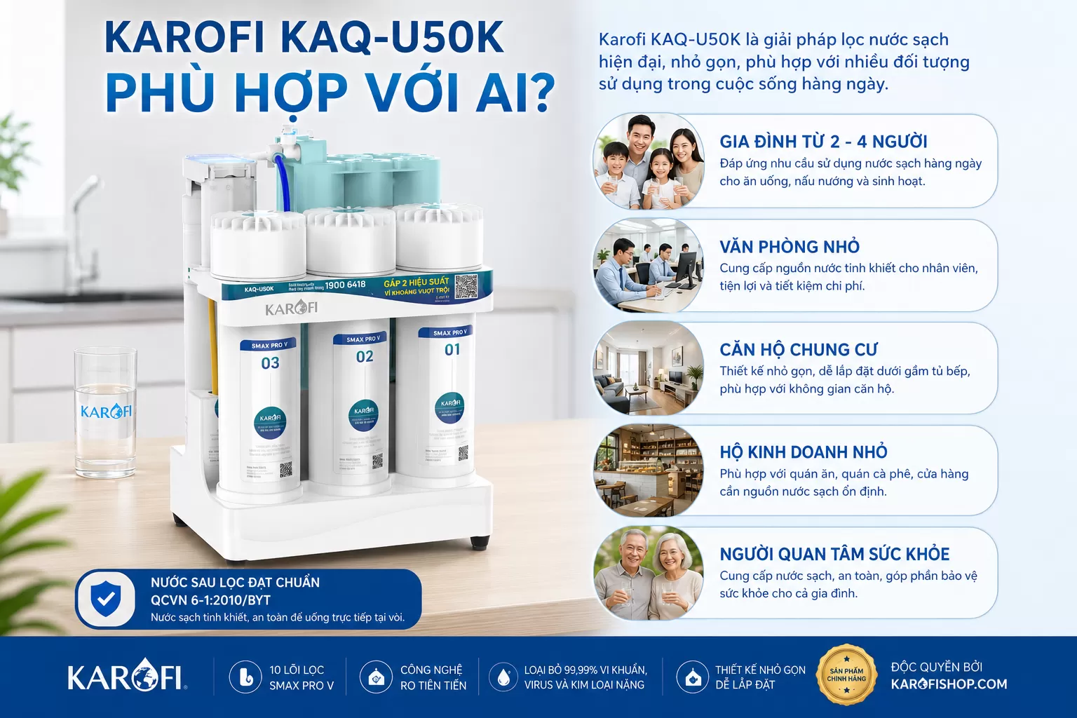 Karofi KAQ-U50K ph&ugrave; hợp với ai ?