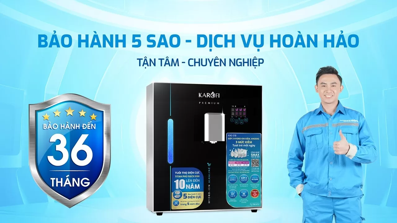 Karofi KAE-S18 được &aacute;p dụng Bảo h&agrave;nh ch&iacute;nh h&atilde;ng 3 năm Hỗ trợ kỹ thuật trong qu&aacute; tr&igrave;nh sử dụng Dịch vụ chăm s&oacute;c kh&aacute;ch h&agrave;ng chuy&ecirc;n nghiệp