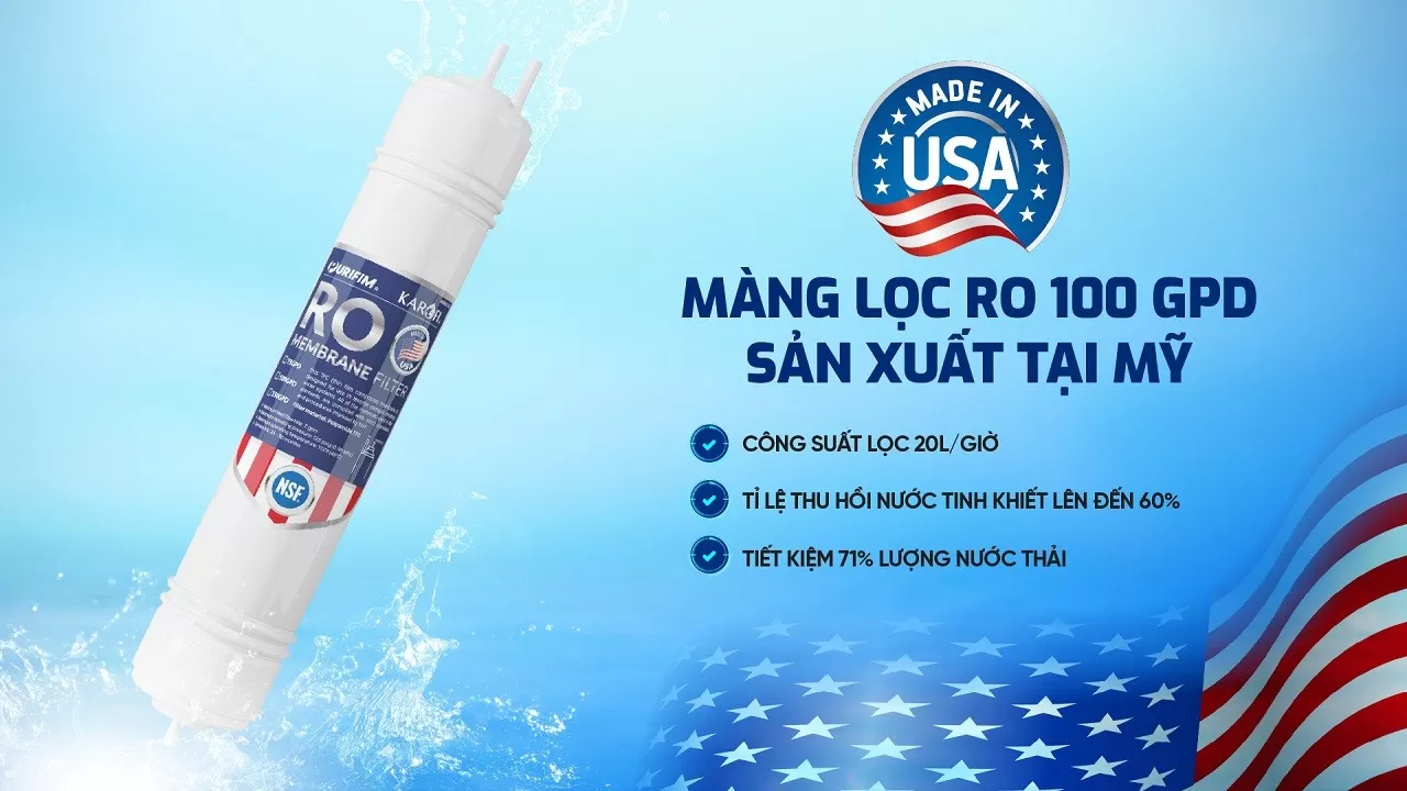 M&agrave;ng RO Purifim 100GPD sản xuất tại Mỹ