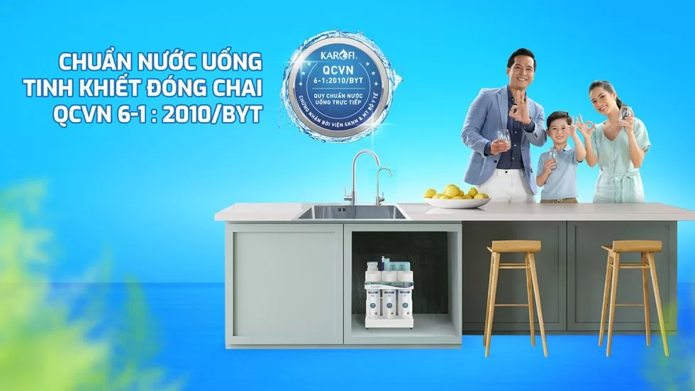 Karofi u50k chuẩn nước uống tại v&ograve;i