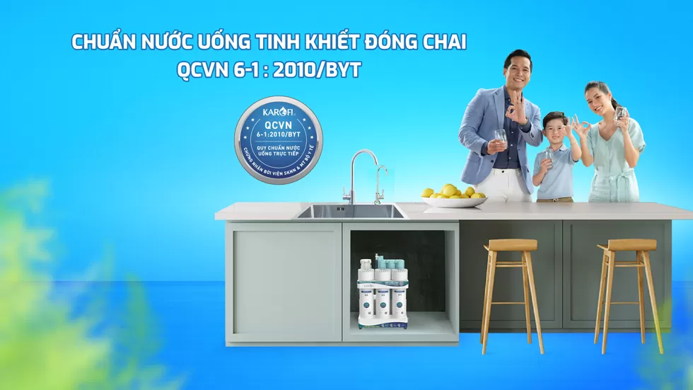 Karofi U95 Pro chuẩn nước uống đ&oacute;ng chai