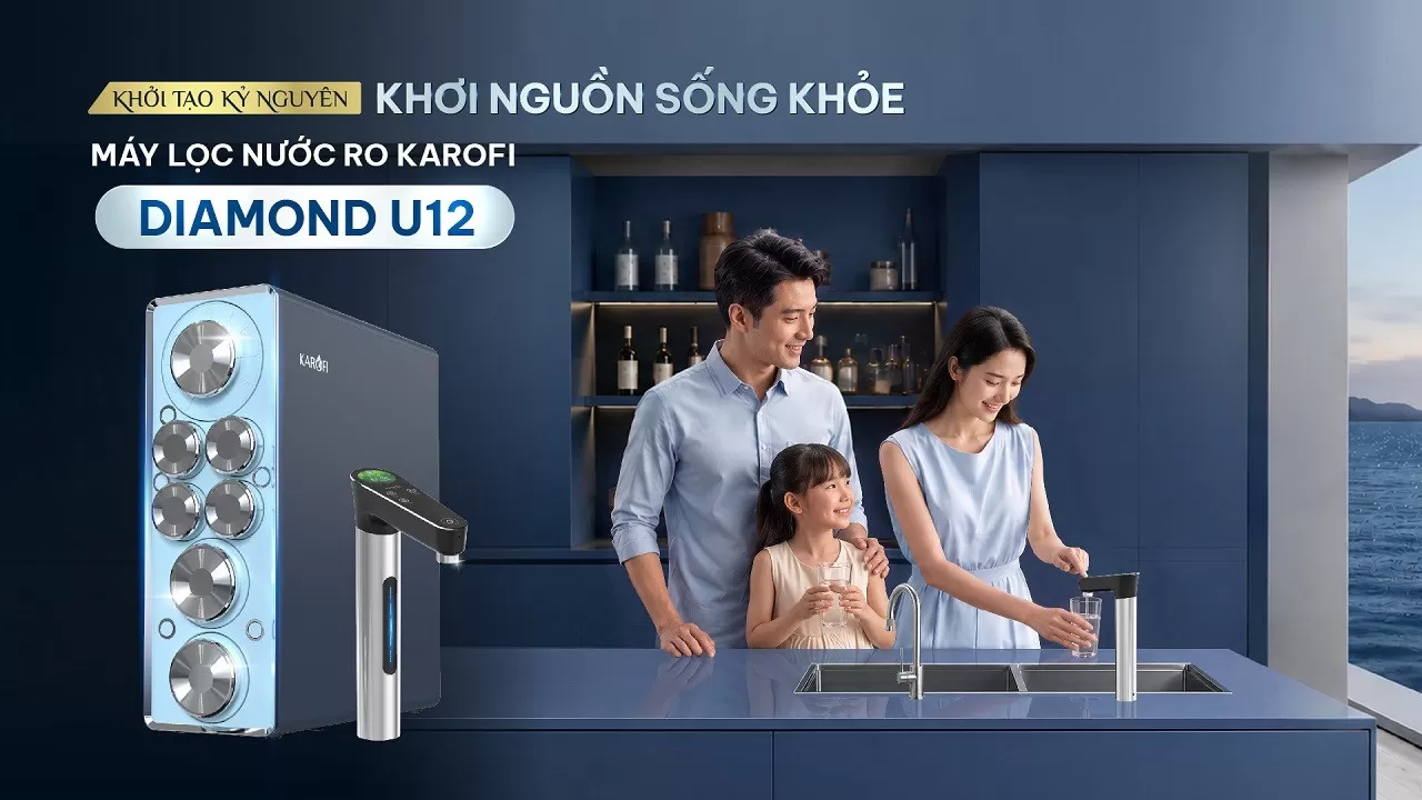 M&aacute;y lọc nước Karofi Diamond U12 ch&iacute;nh h&atilde;ng