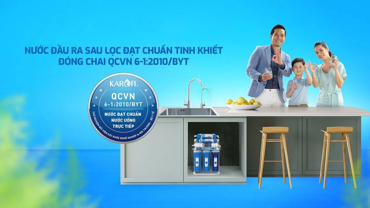 Nước đạt chuẩn Bộ Y Tế – Uống trực tiếp