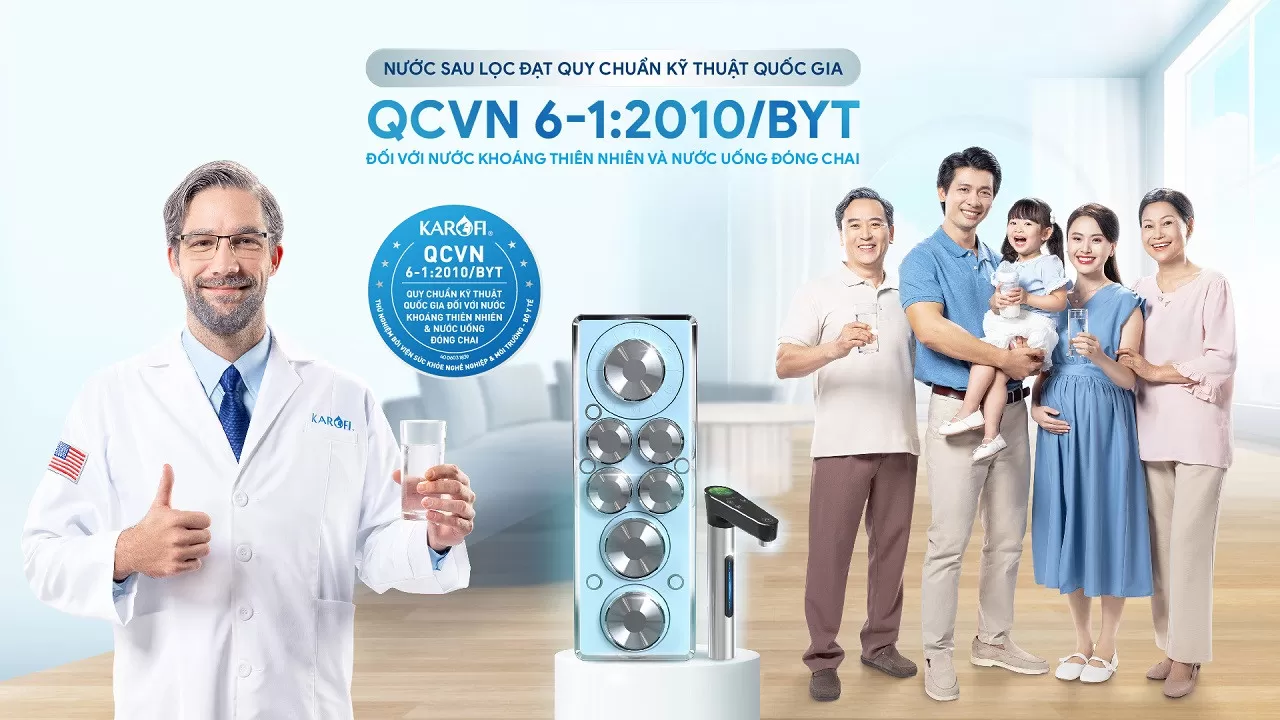 Nước sau lọc d&ugrave;ng để uống trực tiếp