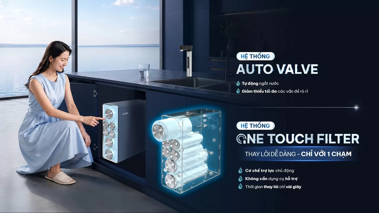 One Touch Filter &ndash; thay l&otilde;i nhanh chỉ với một n&uacute;t bấm