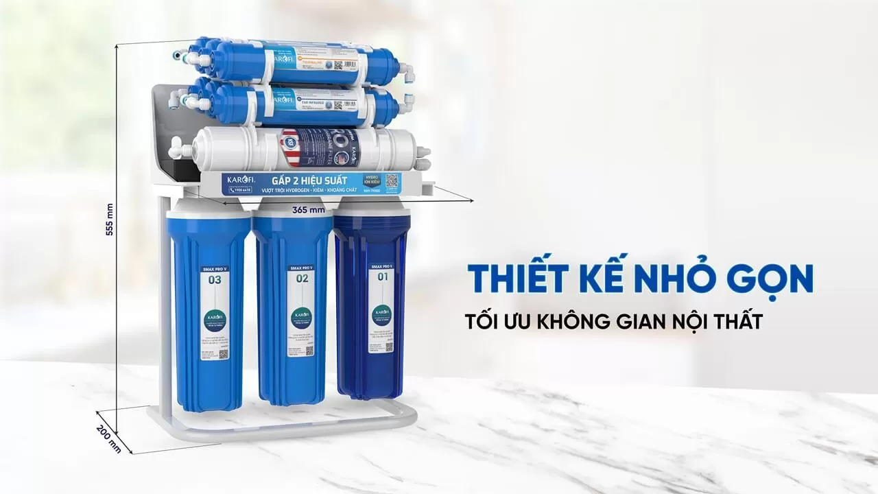 Karofi TN100 Thiết kế để gầm Gọn gàng, tiết kiệm diện tích
