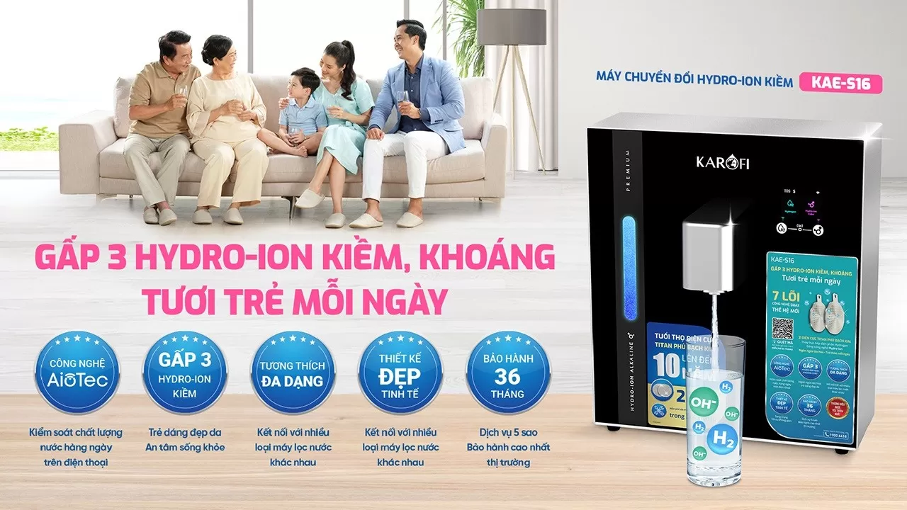 Karofi KAE-S16 sở hữu:  Thiết kế nhỏ gọn Kiểu d&aacute;ng hiện đại Dễ d&agrave;ng lắp đặt c&ugrave;ng m&aacute;y lọc nước RO hiện c&oacute;