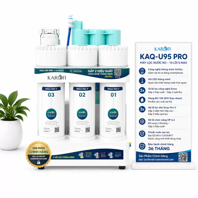 Máy lọc nước Karofi KAQ-U95 Pro